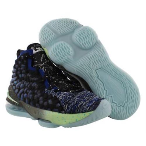 Nike Lebron Xvii Gs Boys Shoes Size 4 Color: Deep Royal Blue/vapor Green
