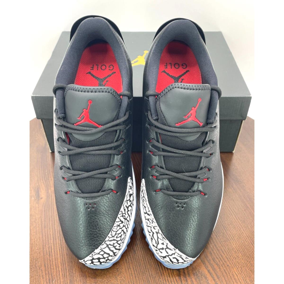 Nike Jordan Adg Black Cement Fire Red Golf Shoes Men s Sz 10.5 / W