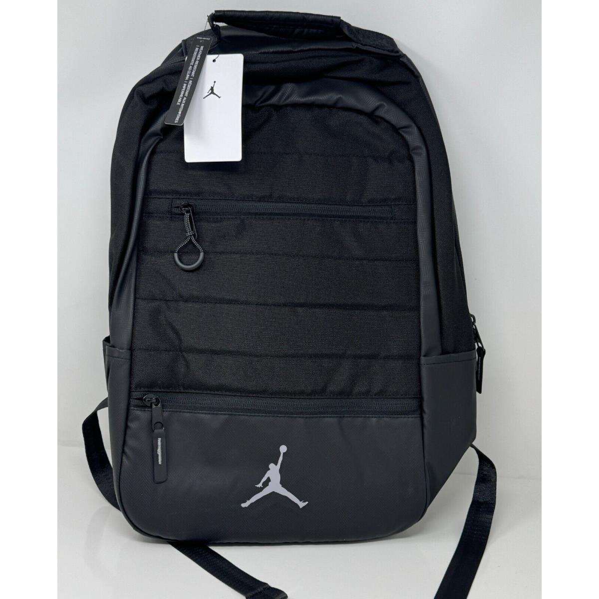 Nike Air Jordan Jumpan Airborne Backpack Black 9A1944-023 15 Laptop - Black