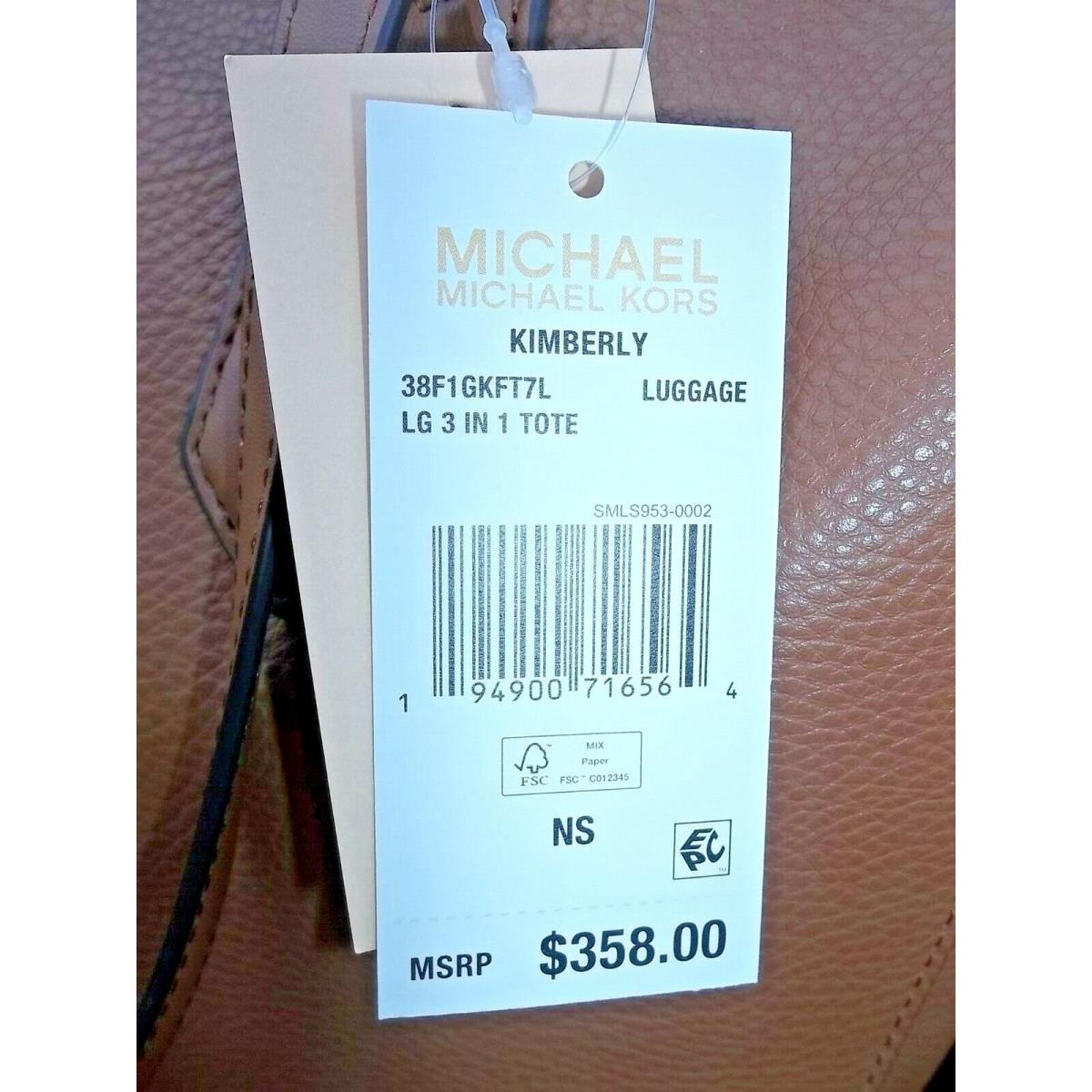 Arriba 87+ imagen michael kors kimberly 3 in 1 tote brown ...