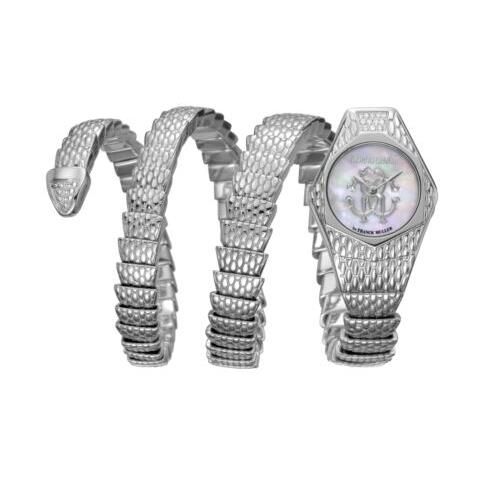 Roberto Cavalli Women`s RV2L021M0016 Avvolgere Diamond SS Double Wrap Watch