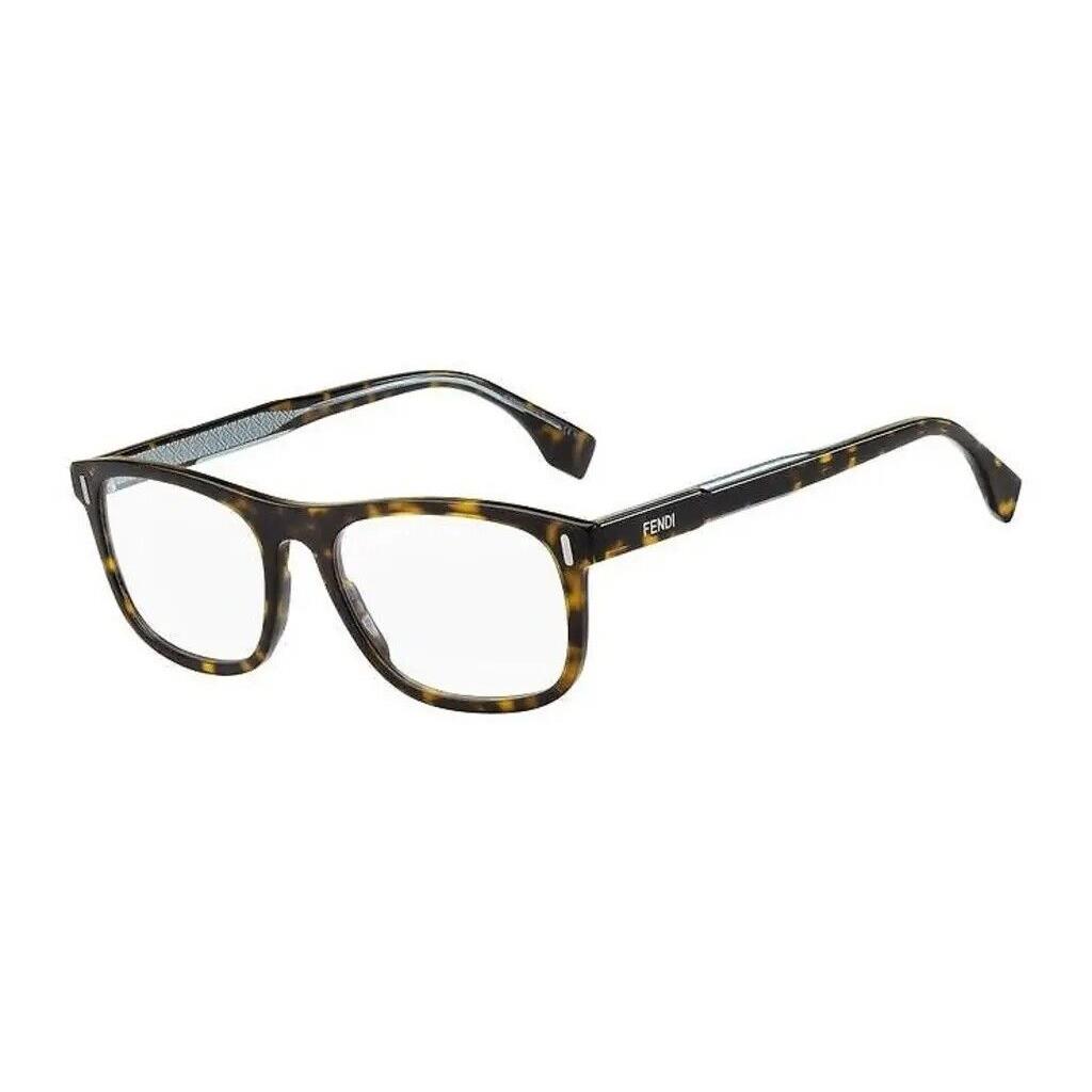 Fendi M 0102 Ipr Havana Blue Optical Frame Eyeglasses W/case 52-18