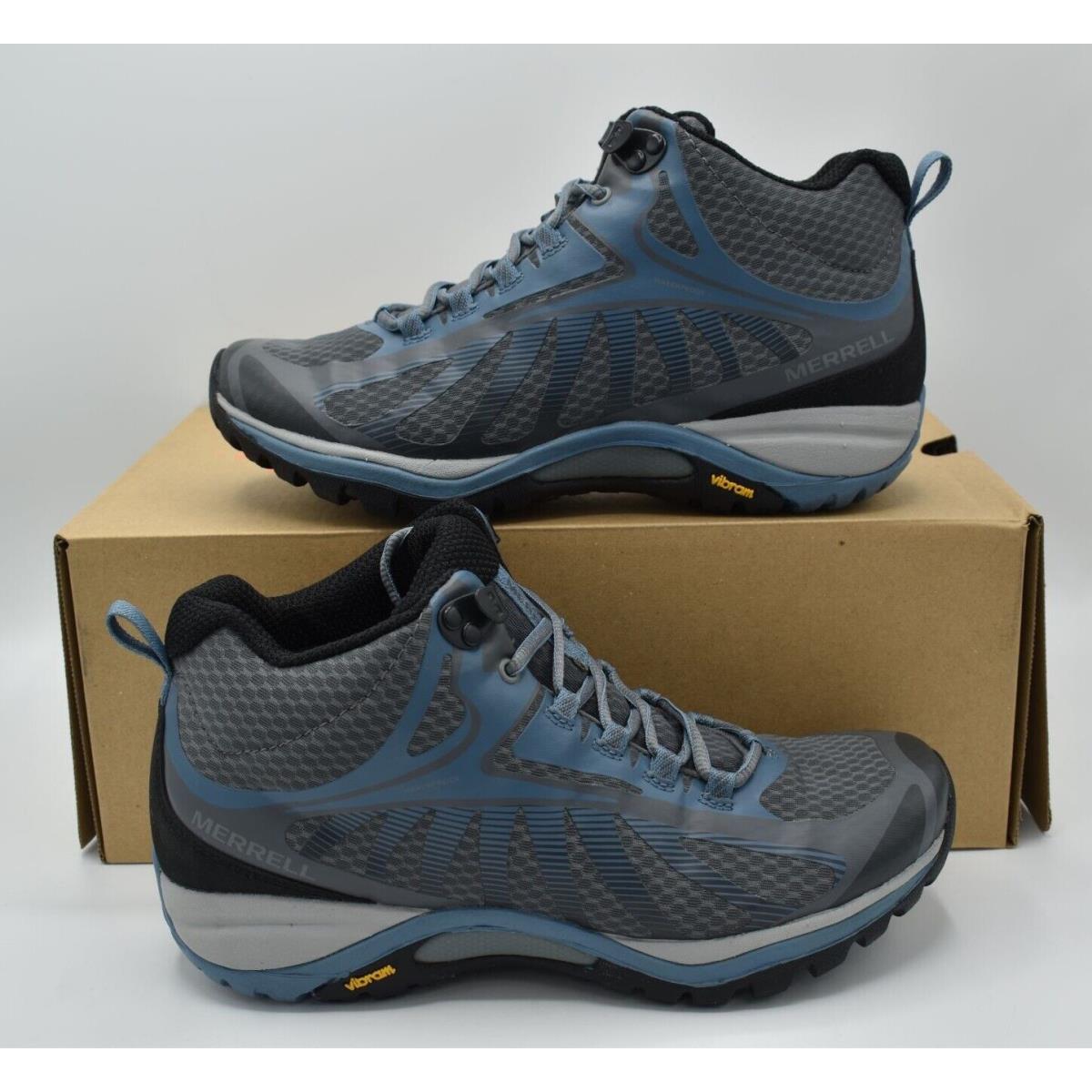 Merrell Women Size 7.5 Siren Edge Mid Waterproof Rock Hiking Trail Sneaker Shoes