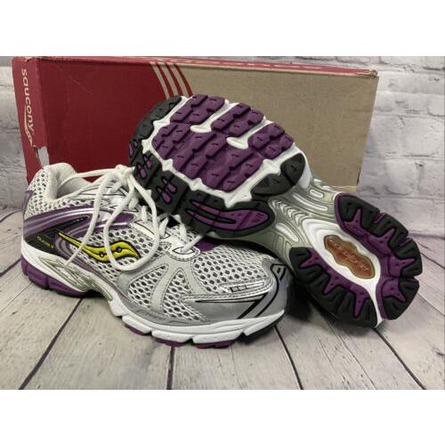 Saucony Progrid Guide 3 Girls Athletic Shoes Size 7 White Purple