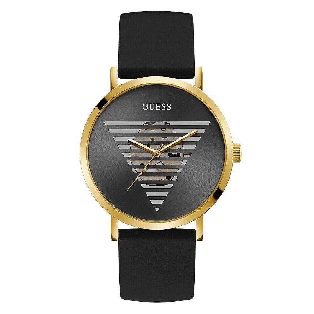 Guess Black Silicone Strap Men`s Watch GW0503G1