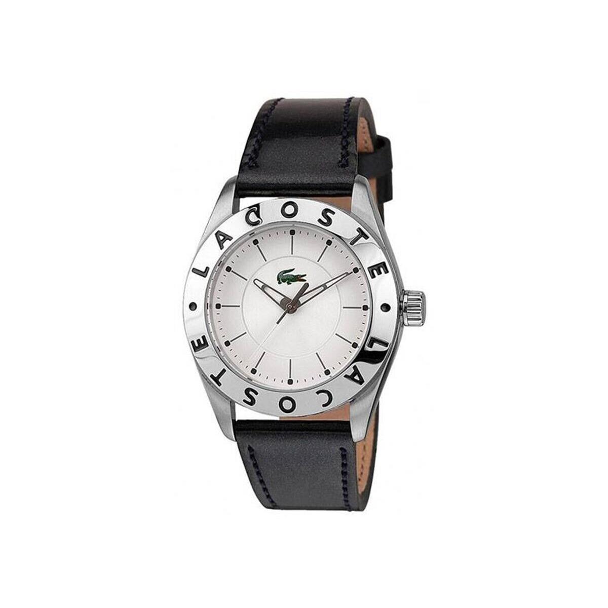 Lacoste Men`s Watch Black Leather Band 2000585