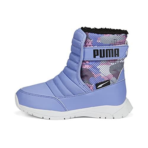 Puma Unisex-child Nieve Winter Sashiko Boots Snow - Choose Sz/col Lavendar Pop-puma Black