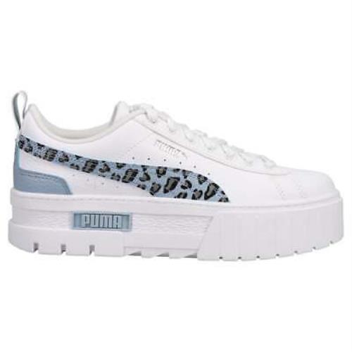Puma 385696-03 Mayze Wild Jr Kids Boys Sneakers Shoes Casual - White
