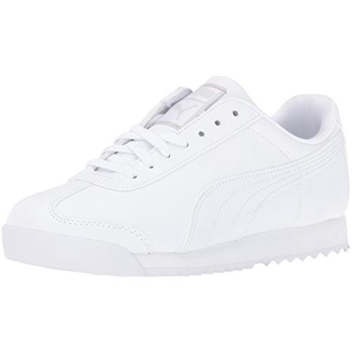 Puma Unisex-kids` Roma Basic Jr Sneaker - Choose Sz/col White/Light Gray
