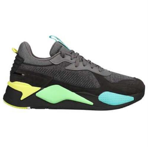 Puma 384710-02 Rs-x Highlighter Lace Up Mens Sneakers Shoes Casual - Black