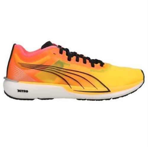 Puma Liberate Nitro Fireglow Running Mens Orange Sneakers Athletic Shoes 377604