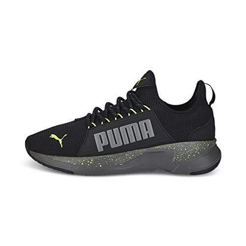 Puma Men`s Softride Premier Slip on Sneaker - Choose Sz/col Castlerock-puma Black-lime Squeeze