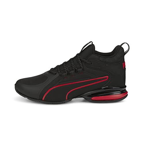 Puma Men`s Axelion Mid Sneaker - Choose Sz/col Black/High Risk Red