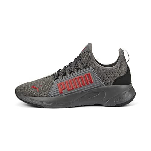 Puma Men`s Softride Premier Slip on Wide Sneaker - Choose Sz/col Castlerock-high Risk Red