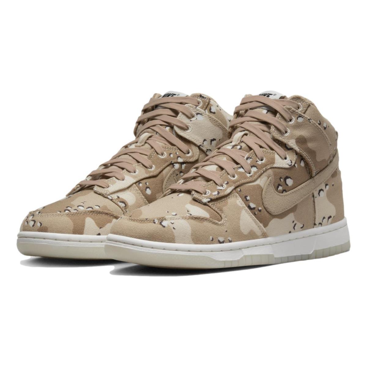Nike Women`s Dunk High Desert Camo Shoes DX2314-200 - Multicolor