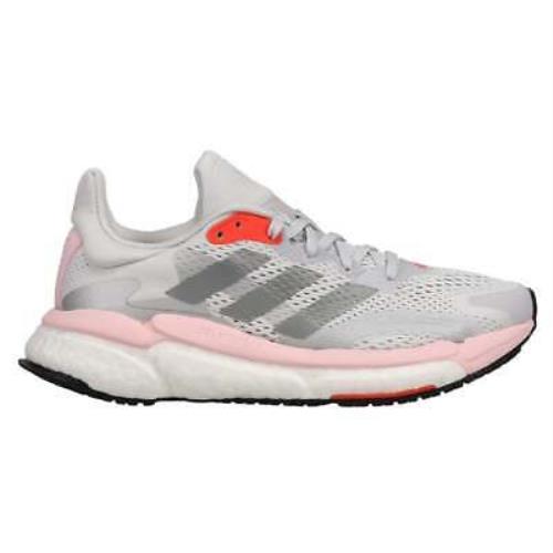 Adidas FW9148 Solar Boost 3 Womens Running Sneakers Shoes - Grey Silver - Grey,Silver