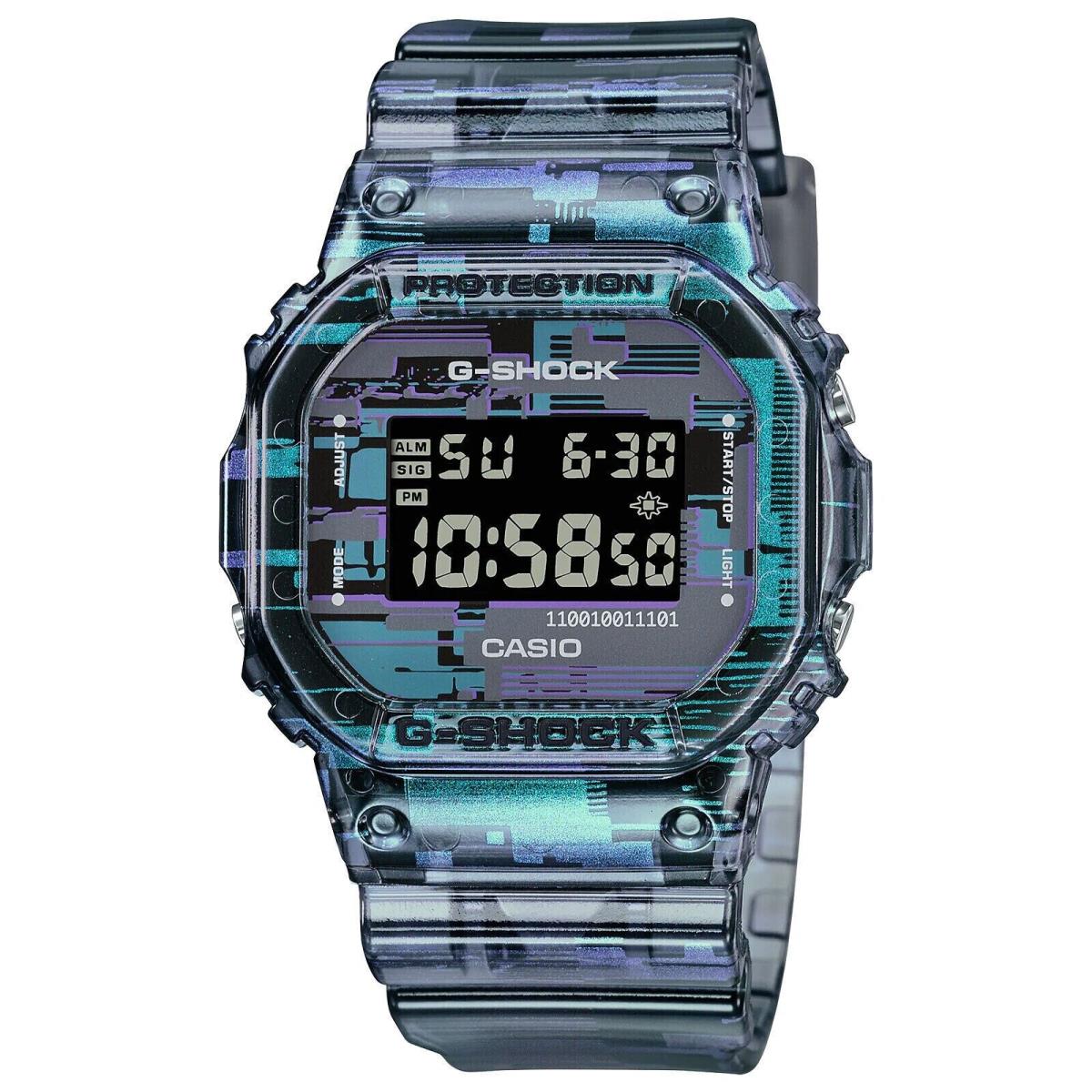 Casio G-shock Iridescent Digital Blazing Translucent Resin Watch DW5600NN-1