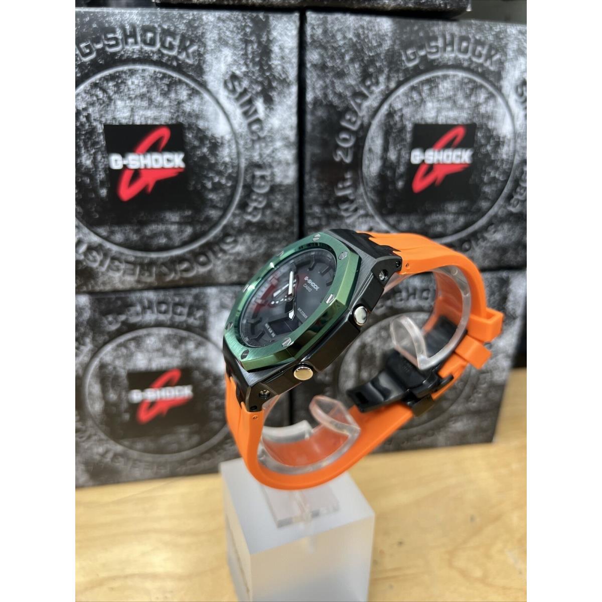 Casio G-shock GA2100 Green / Black/ Orange UM Royal Oak Style Limited Edition