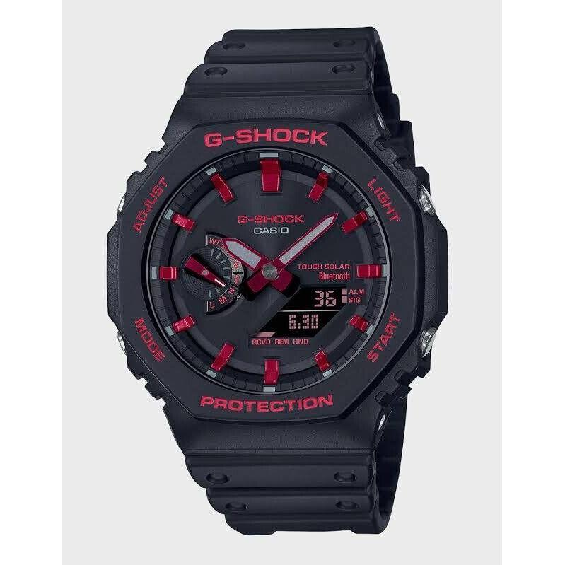 Casio G-shock Gab2100BNR-1A Bluetooth Solar Power Black / Red Limited Watch