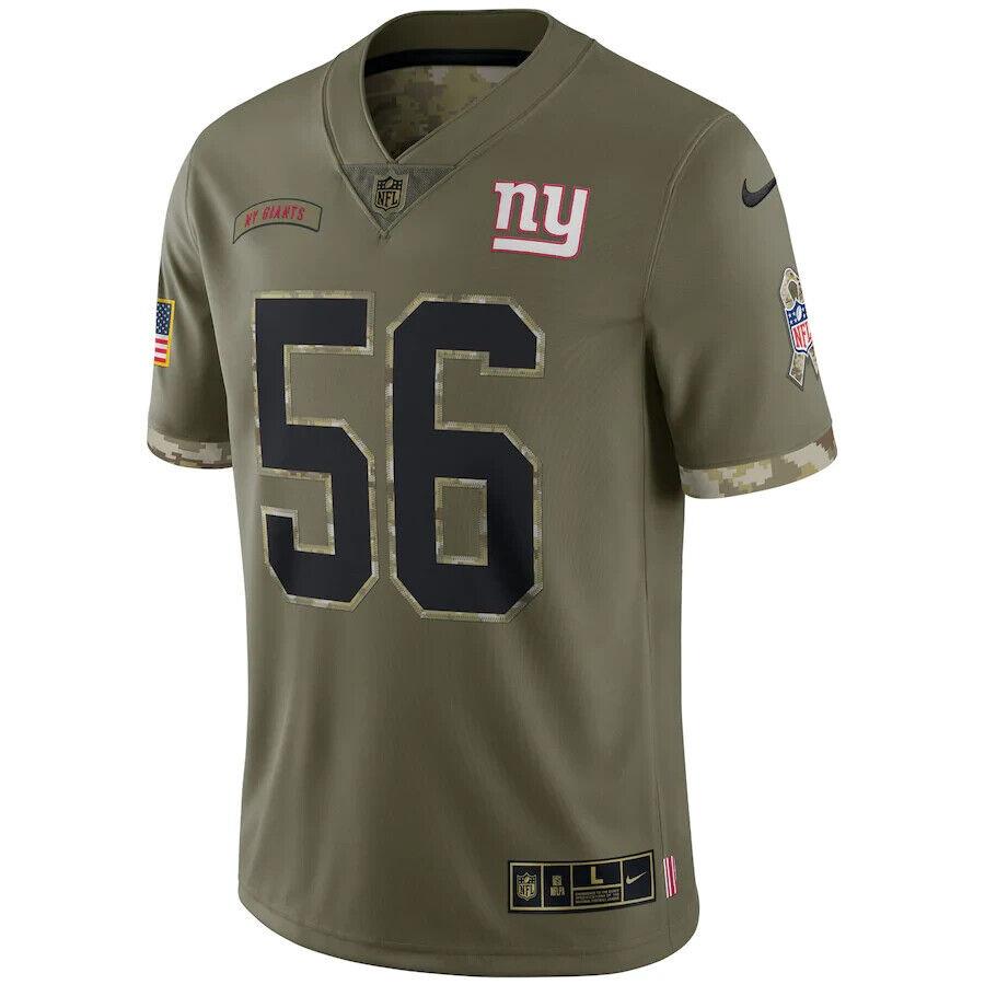 Nike Nfl Salute to Service Football Jersey - Size: XL - Giants - Taylor - Olive