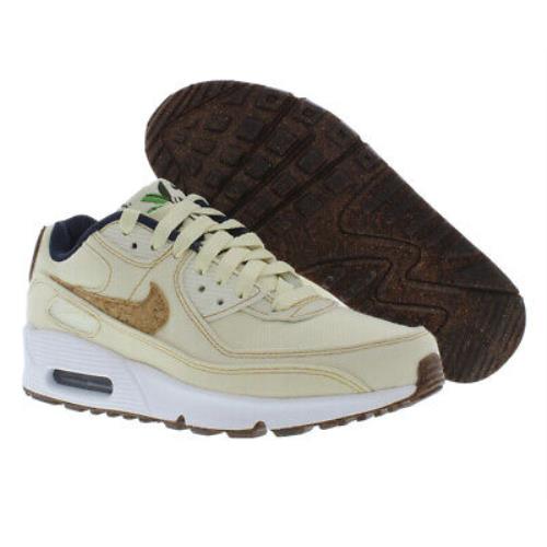 Nike Air Max 90 Se Boys Shoes Size 4 Color: Beige/white