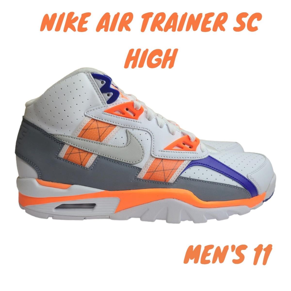 Nike Air Trainer SC High White Light Zen Grey Tart DV2212-100 Men`s Shoe Size 11
