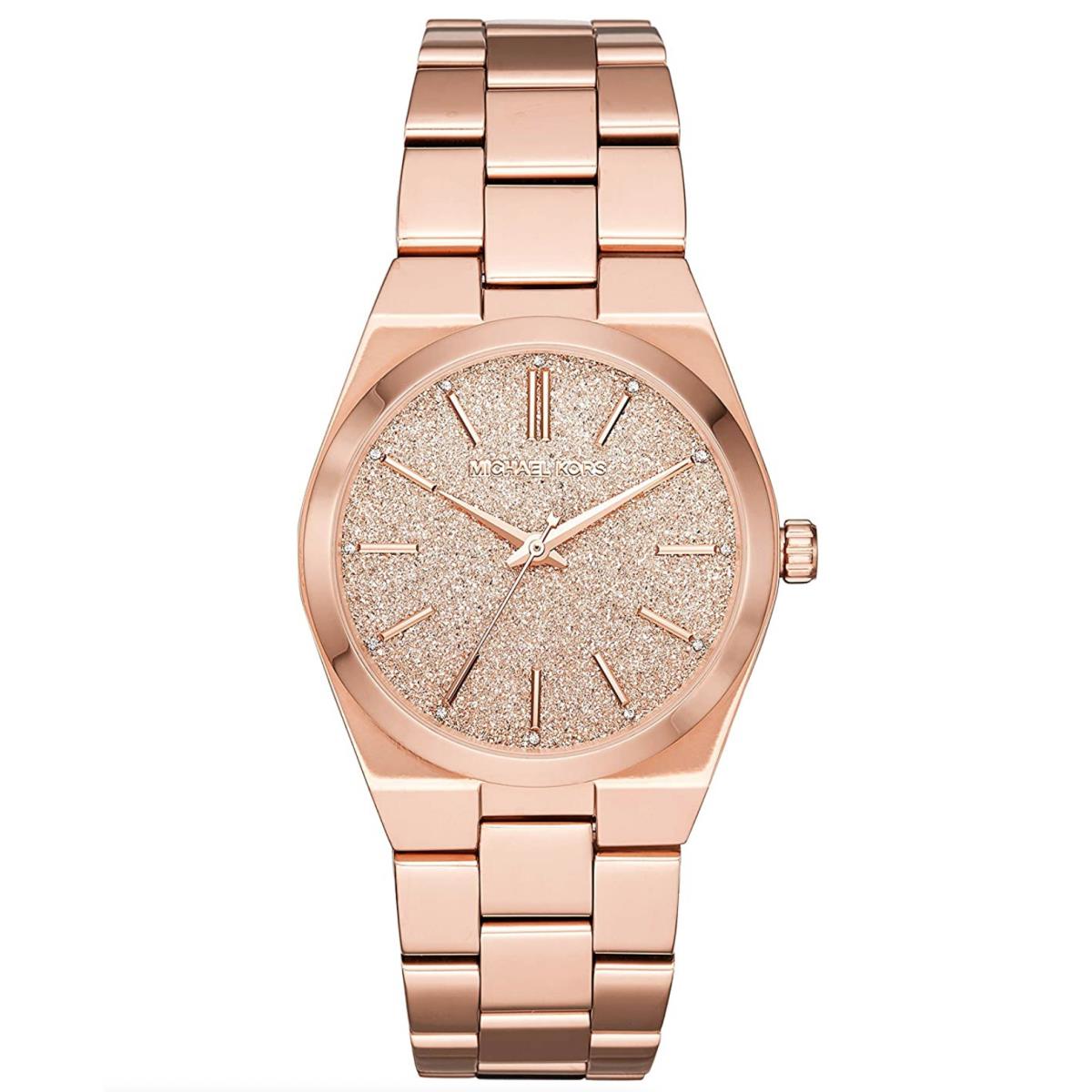 Michael Kors Channing Rose Gold Stainless Steel Quartz Watch MK6624