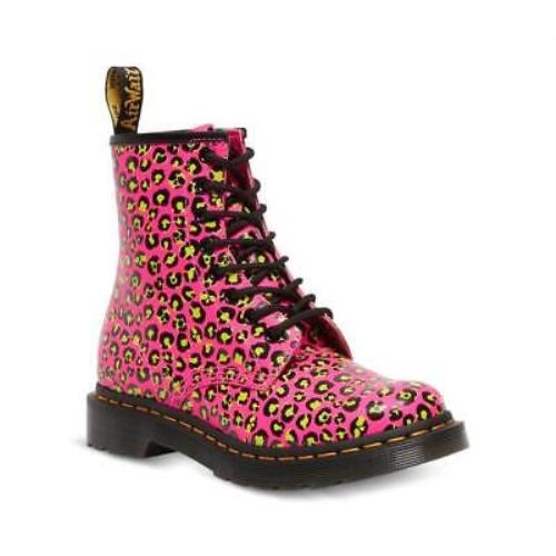 Dr. Martens 1460 Loud Leopard Smooth Pink 27652682 Women`s - Pink
