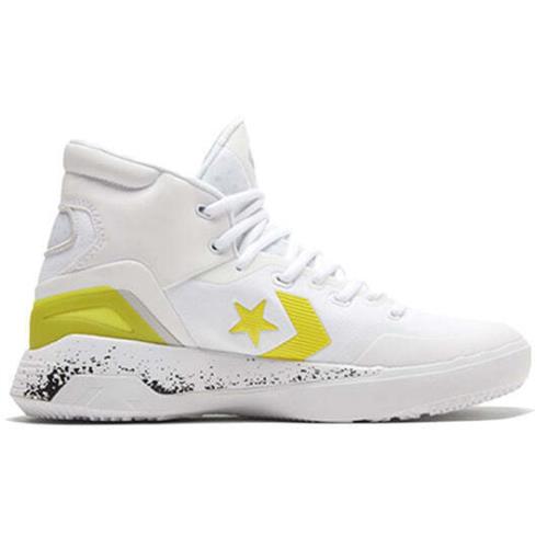 Converse G4 HI 169512C Men`s White/black/lemon Basketball Sneakers Shoes C554 - White/Black/Lemon