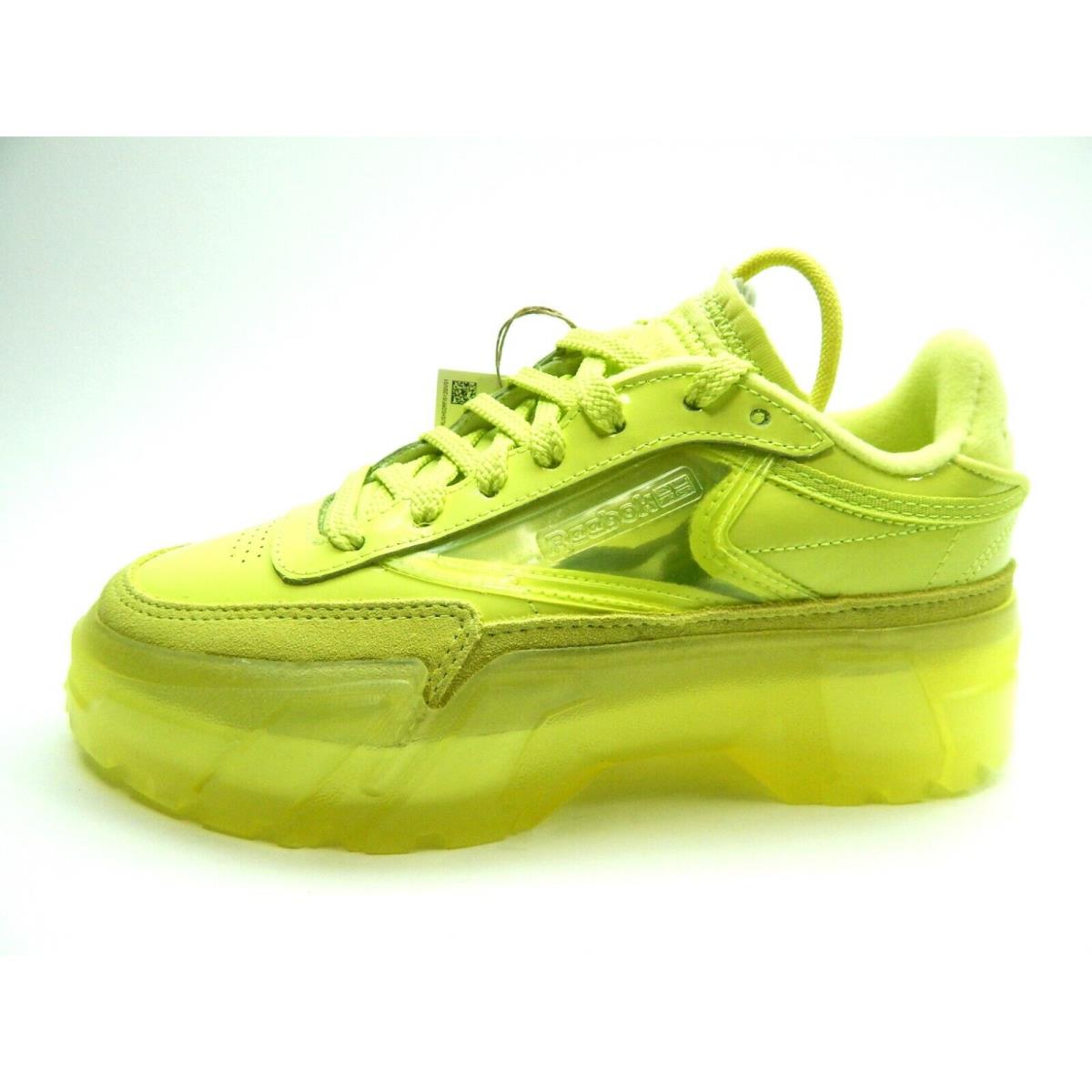 Reebok Women`s Club C Cardi H01010 Green Yellow Shoes Size 7