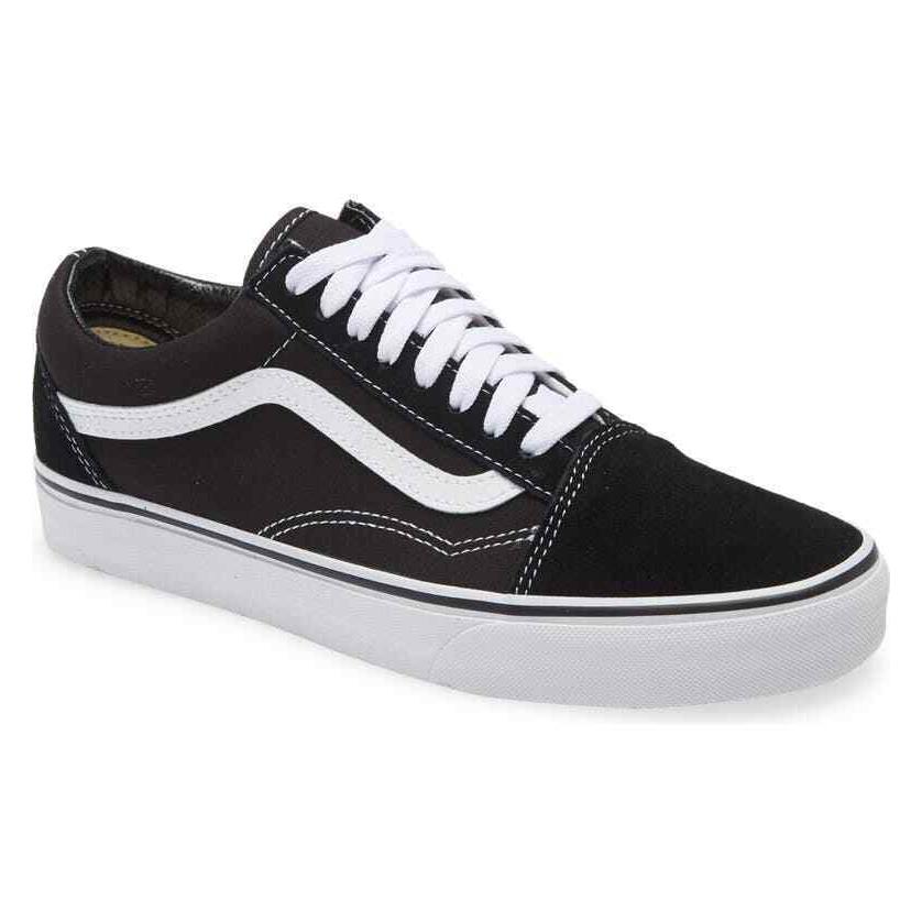 Vans Unisex Classic Black/white Old Skool Sneakers Skate Shoes