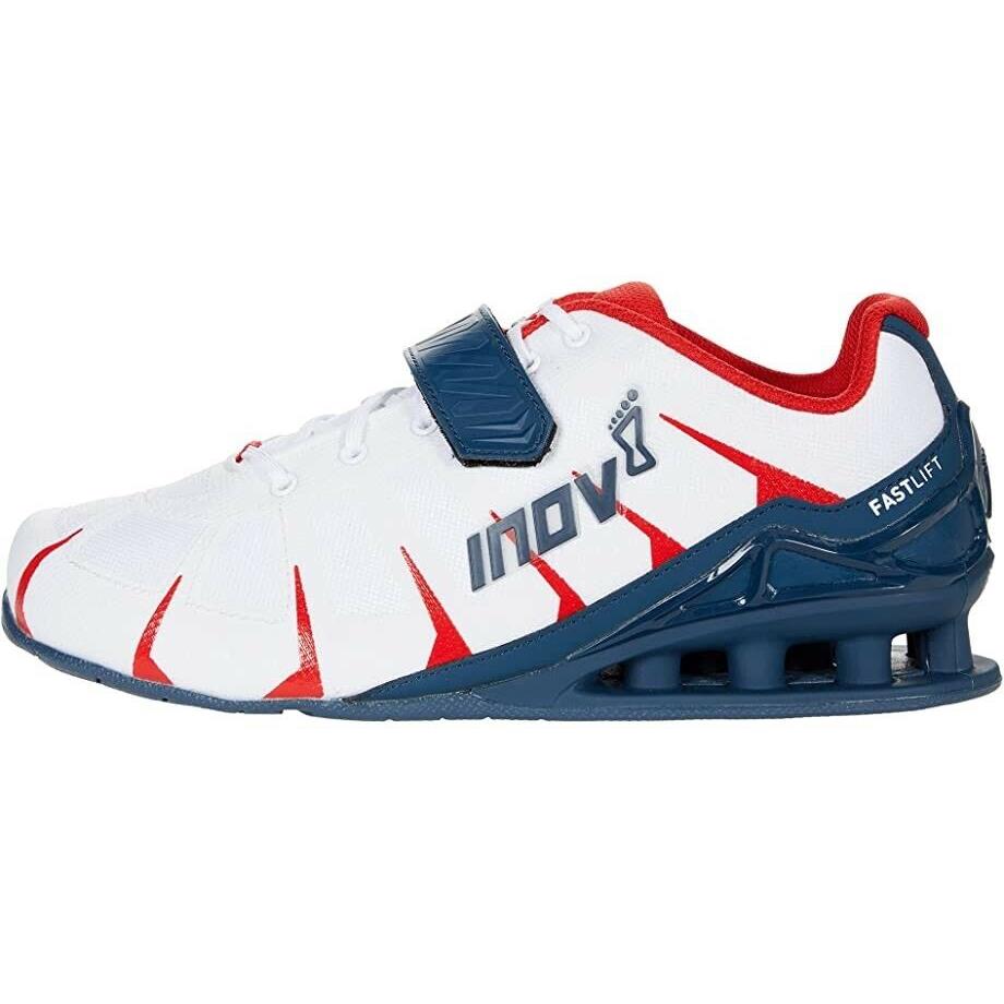 Inov-8 Fastlift 360 Mens Weightlifting Shoes White/navy/red Size 14