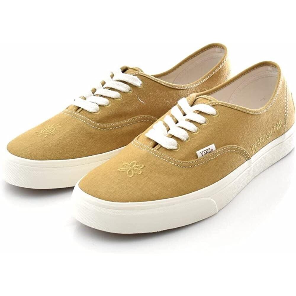 Vans Eco Mustard Gold True White Men`s Skate Size 9.5 US