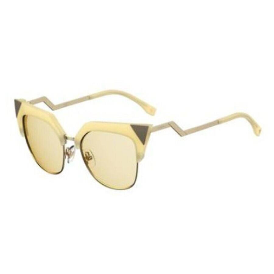 Fendi FF0149/S 40G Women`s Sunglasses Yellow / Smoke Silver Flash Lens