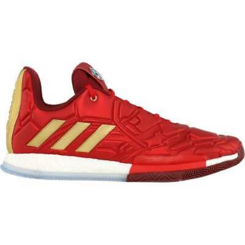Adidas EF2397 Harden Vol. 3 Mens Basketball Sneakers Shoes Casual - Red