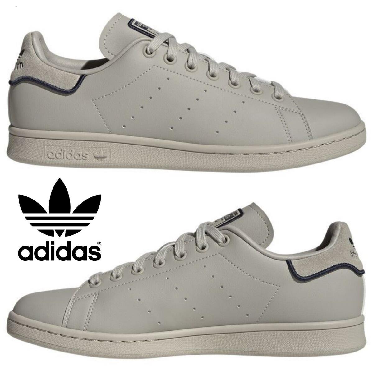 Adidas Originals Stan Smith Men`s Sneakers Comfort Sport Casual Shoes Gray