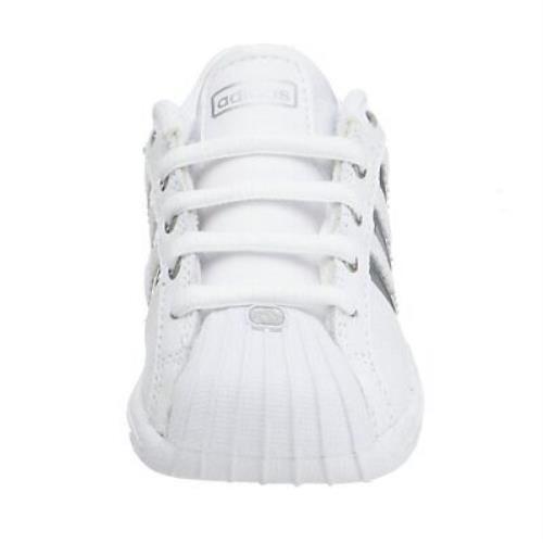 Adidas Infant/toddler Superstar 2G Ultra Basketball Shoe White/silver/alumin