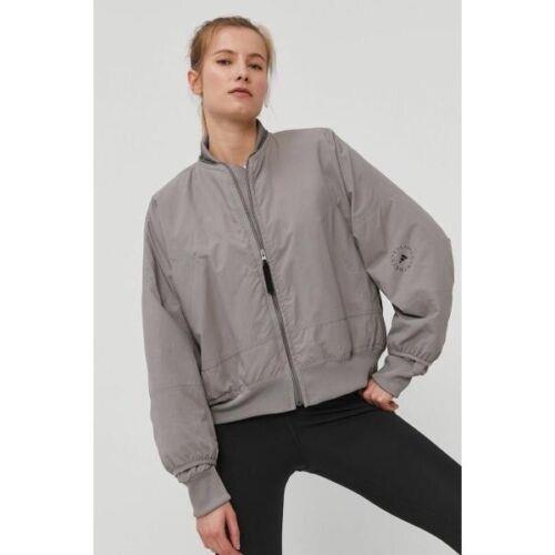 Adidas By Stella Mccartney Bomber Jacket Womens Medium Gray GL7543