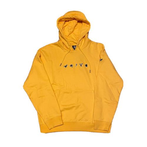 Adidas x Disney Pixar Manga SW Cotton Hoodie Sweatshirt Yellow Gold Size Large