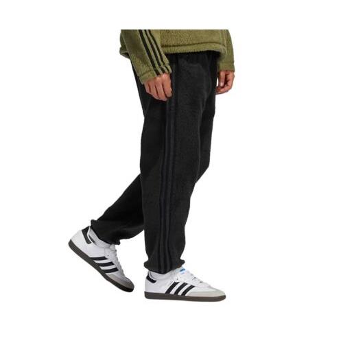 Adidas Men`s Sprt Originals 3-Stripes Fleece Jogger Pants Black Small-medium SM