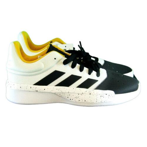 Adidas Pro Adversary Low 2019 F97262 Black White Yellow Basketball Shoes Size 12