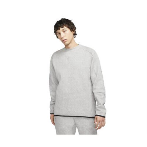 Nike M Nsw Tech Fleece Crew Mens Active Sweaters Size M Color: Grey