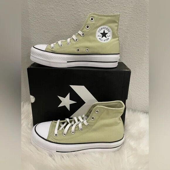 Converse Canvas Platform Chuck Taylor All Star Women Shoes-special Colors Green