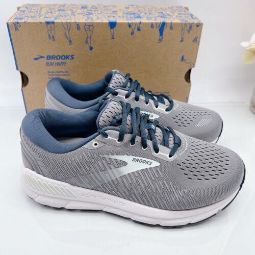 Brooks Addiction Gts 15 Running Shoes Grey/navy/aqua Women Size US 6 Medium