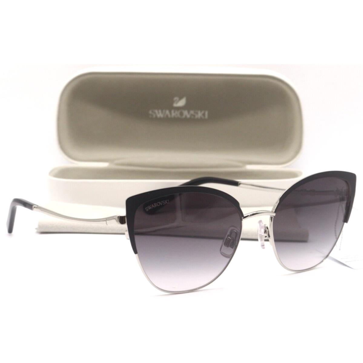 Swarovski SK 318 02B Black Silver /grey Gradient Lens Sunglasses 54-17