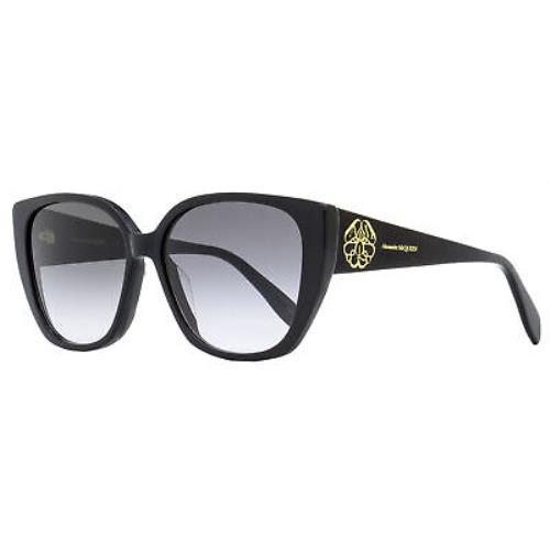 Alexander Mcqueen Butterfly Sunglasses AM0284S 002 Black 58mm