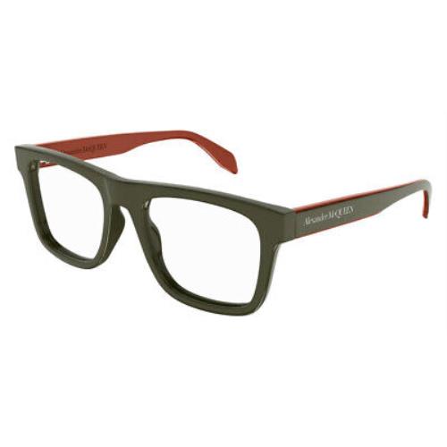 Alexander Mcqueen AM0357O Eyeglasses Men Green Square 52mm