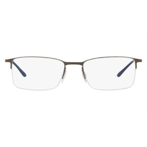 Giorgio Armani AR5010 Men Eyeglasses Silver Rectangle 54mm