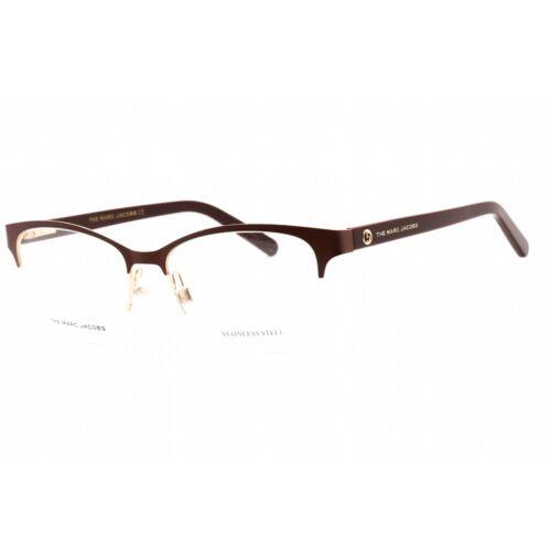 Marc Jacobs Women`s Eyeglasses Burgundy Rectangular Shape Frame Marc 543 0LHF 00 - Frame: Burgundy, Lens: