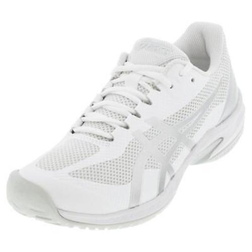 Asics Men`s Court Speed FF Tennis Shoes White and Pure Silver